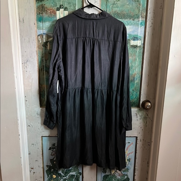 Women's Dark Grey Denim Shirt Dress XXL (20) - Picture 7 of 7